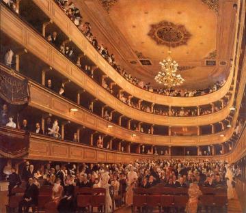 The Old Burgtheater Artwork by Gustav Klimt
