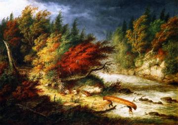 Taking Shelter from the Storm Artwork by Cornelius Krieghoff