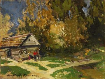 Rural Idyll Artwork by Constantin Alexeevich Korovin