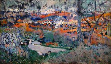 Vista de l'Aleixar Artwork by Joaquin Mir Trinxet