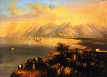 Harbor Scene Artwork by Charles Deas