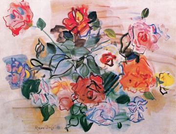 Bouquet of Roses Artwork by Raoul Dufy