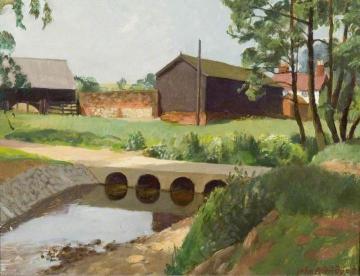 The New Culvert, Copford Hall Artwork by John Arthur Malcolm Aldridge