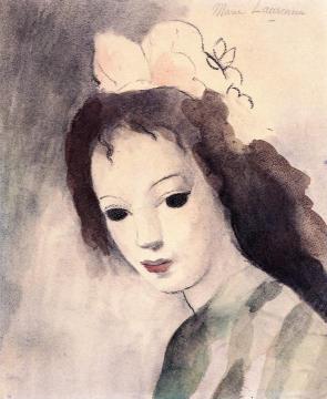 Girl's Head Artwork by Marie Laurencin
