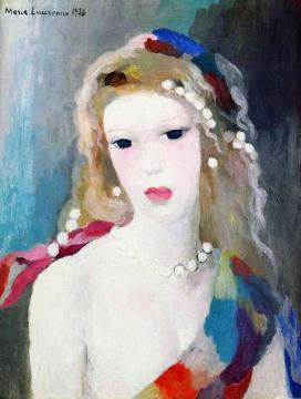 Portrait of a Woman Artwork by Marie Laurencin