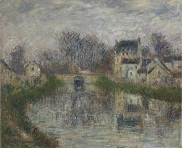 Canal at Moret Artwork by Gustave Loiseau