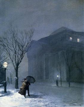 Albany in the Snow Artwork by Walter Launt Palmer