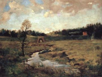 A Landscape with a train Artwork by Antonín Chittussi