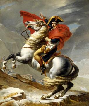 Napoleon Crossing The Alps (versailles 1) Artwork by Jacques Louis David