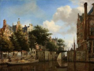 The Martelaarsgracht in Amsterdam Artwork by Jan van der Heyden
