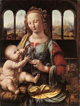 The Madonna Of The Carnation Artwork by Leonardo da Vinci