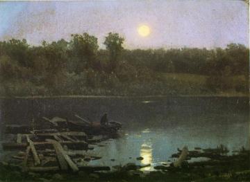 Fishing for Supper Artwork by Herman Herzog