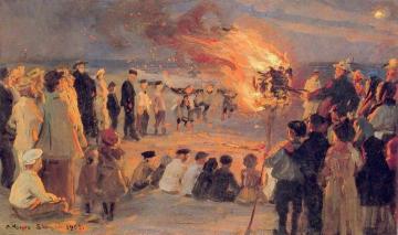 Beach At Skagen Artwork by Peder Severin Kroyer