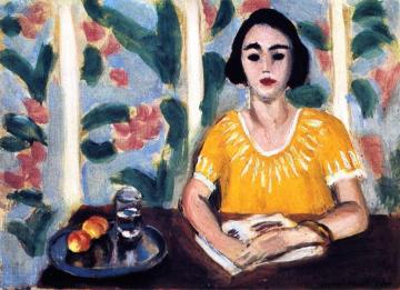Reader with Peaches Artwork by Henri Matisse