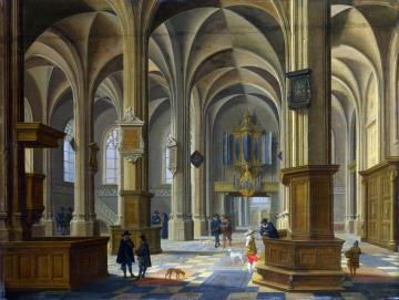 Interior of St Cunerakerk, Rhenen Artwork by Bartholomeus van Bassen