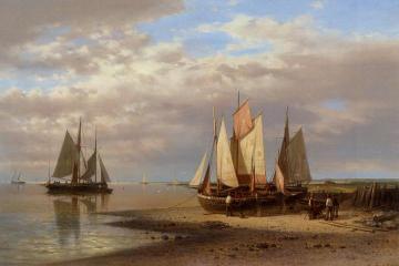 Preparing For The Day's Fishing Artwork by Abraham Hulk