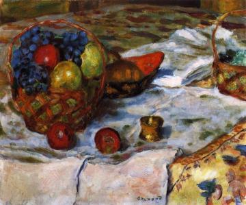 Still LIfe with Earthenware Dish Artwork by Pierre Bonnard