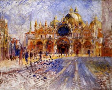 The Piazza San Marco, Venice Artwork by Pierre Auguste Renoir