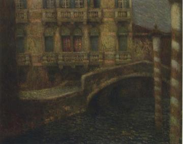 The Gray Palace Artwork by Henri Le Sidaner