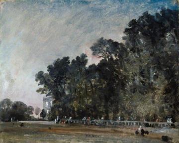Landscape Study:  Scene in a Park Artwork by John Constable
