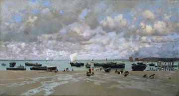 Mouth Of The Bidasoa River Artwork by Martin Rico y Ortega