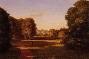 The Gardens of the Van Rensselaer Manor House Artwork by Thomas Cole