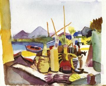Landscape near Hammamet Artwork by August Macke