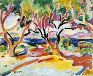 Olive Tress, La Ciotat Artwork by Georges Braque