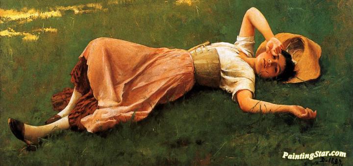 Siesta, Number Two Artwork by Frank Duveneck