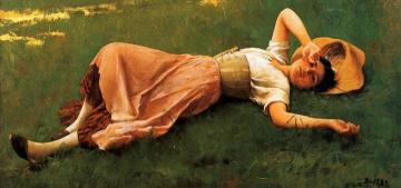 Siesta, Number Two Artwork by Frank Duveneck