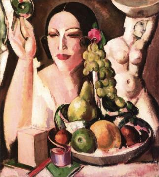 The Pink Box, A Portrait Of Margaret Morris Artwork by John Duncan Fergusson