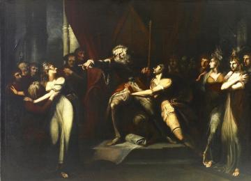 King Lear Banishing Cordelia Artwork by Henry Fuseli