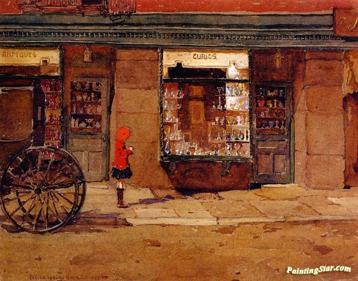 The Curio Shop Artwork by Felice Waldo Howell