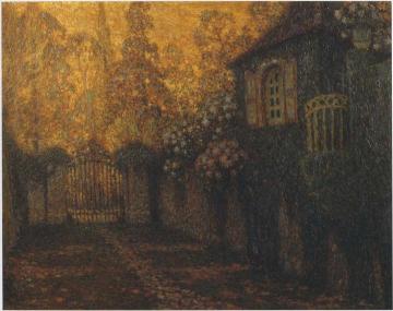 The Pavillion And The Alley Artwork by Henri Le Sidaner