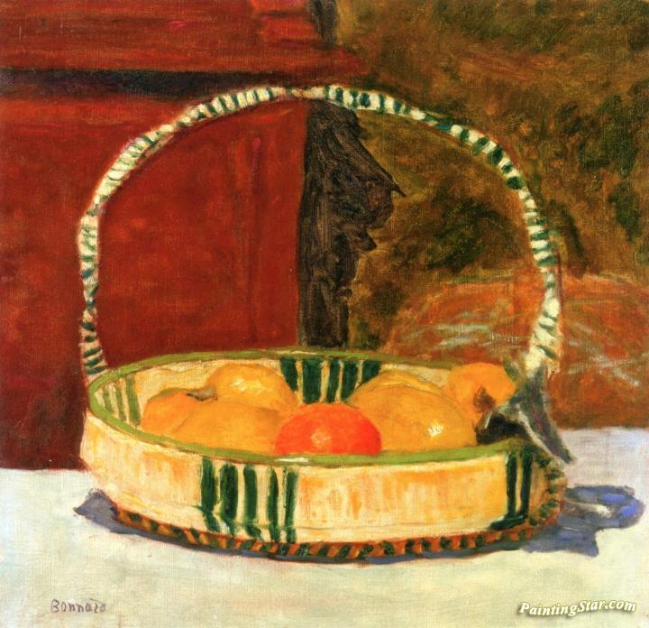 Basket of Fruit Artwork by Pierre Bonnard