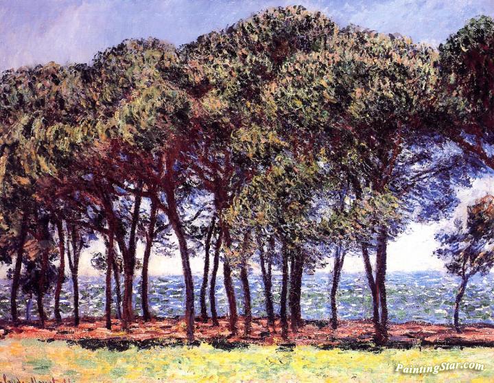 Pine Trees, Cap d'Antibes Artwork by Claude Oscar Monet