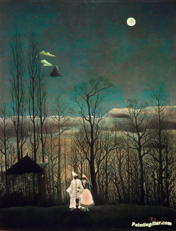 A Carnival Evening Artwork by Henri Rousseau