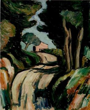 The Cagnes Road Artwork by Marsden Hartley