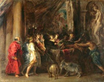 Sacrifice in a Temple Artwork by Peter Paul Rubens