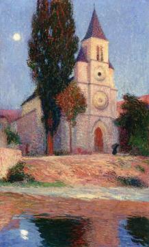 Church by the River Artwork by Henri Martin