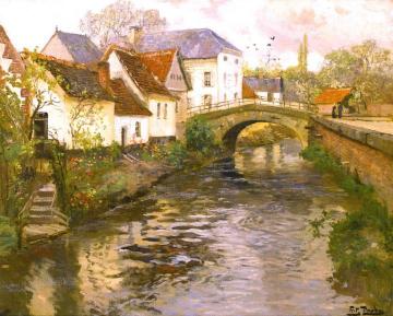 Small Village In Belgium Artwork by Fritz Thaulow