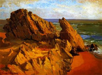 Rocks And Surf Artwork by Franz Bischoff