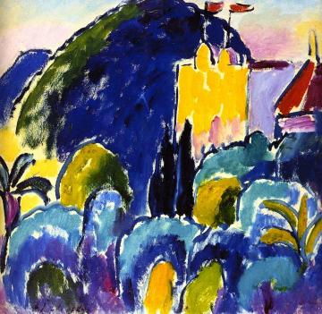 Yellow House - Bordighera Artwork by Alexej Jawlensky