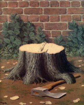 Les Travaux d'Alexandre Artwork by Rene Magritte