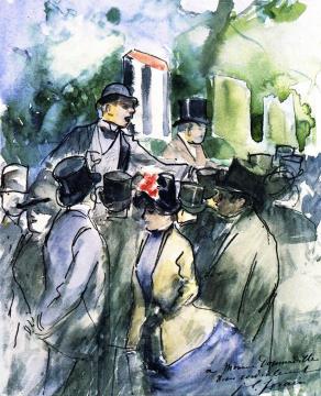 The Bookmaker Artwork by Jean-Louis Forain