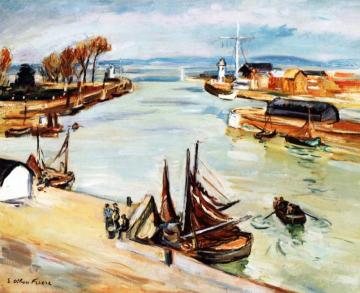 The Port of Honfleur Artwork by Emile-othon Friesz
