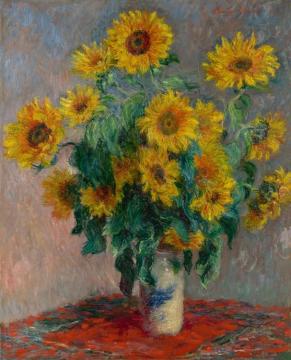 Bouquet Of Sunflowers Artwork by Claude Oscar Monet