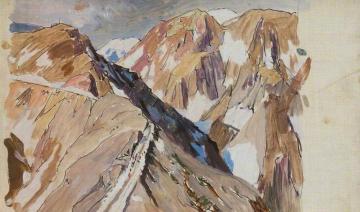 Tizi-n-tichka Pass, Morocco (sketch) Artwork by James McBey