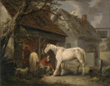 A Farrier's Shop Artwork by George Morland