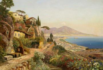 Naples Scene Artwork by Alois Arnegger